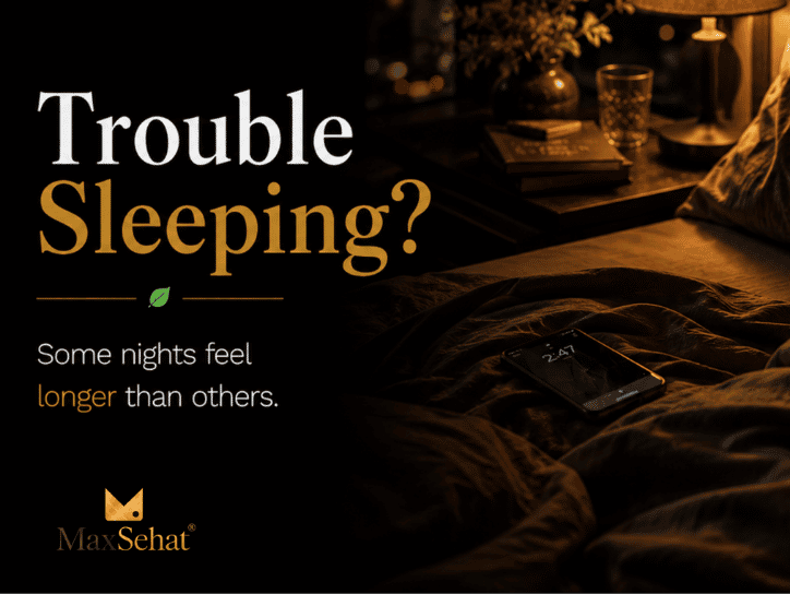 Difficulty relaxing and falling asleep at night
