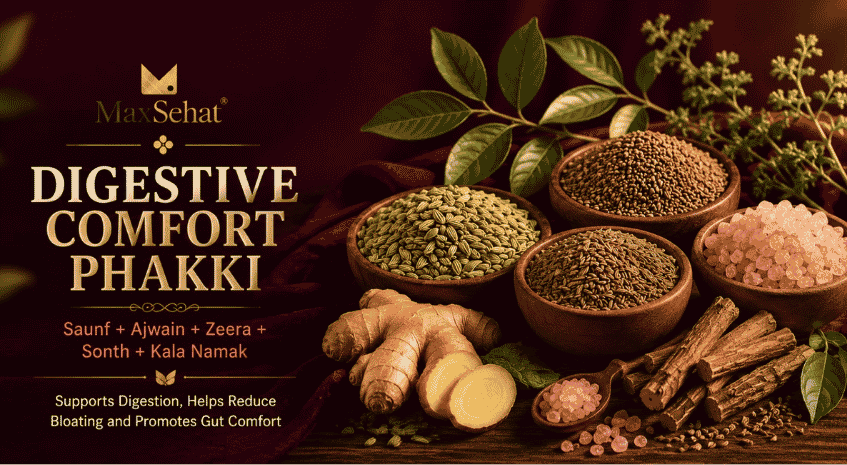MaxSehat Digestive Health collection featuring traditional herbs for digestive comfort and balance