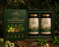 MaxSehat 90-Day Daily Immunity & Wellness Support Program featuring two herbal wellness jars in a premium presentation box.